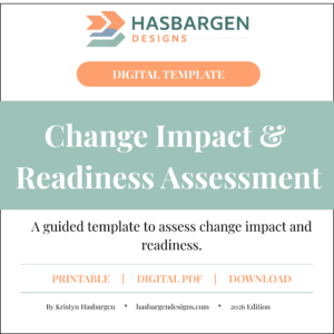 Change Impact and Readiness Assessment digital template thumbnail
