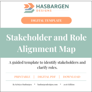 Stakeholder and Role Alignment Map digital template thumbnail by Hasbargen Designs