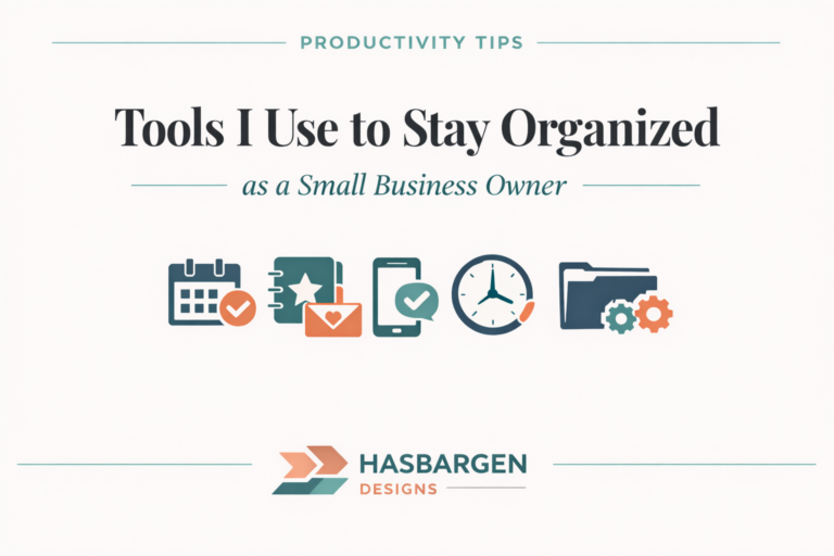 Header graphic for Tools I Recommend featuring teal and orange productivity icons.