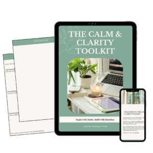 Calm and Clarity Toolkit onboarding workflow page preview