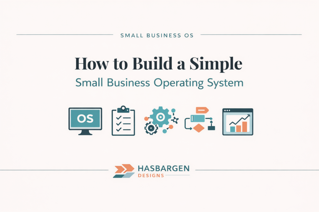 How to build a simple small business operating system.