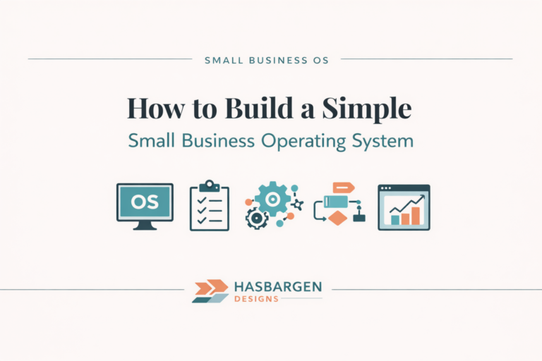 How to build a simple small business operating system.